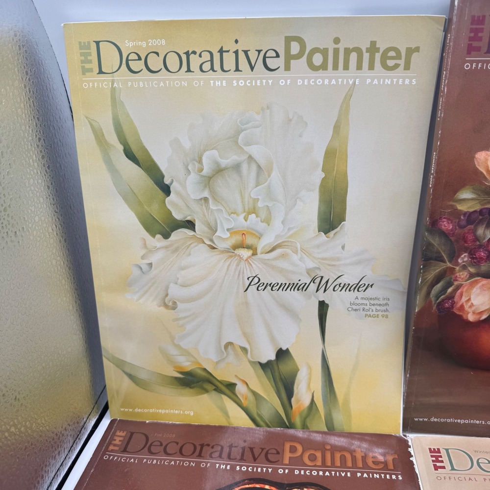 The Decorative Painter Magazine 2008 Complete Year Set 4 Issues Society Painters - Picture 2 of 6